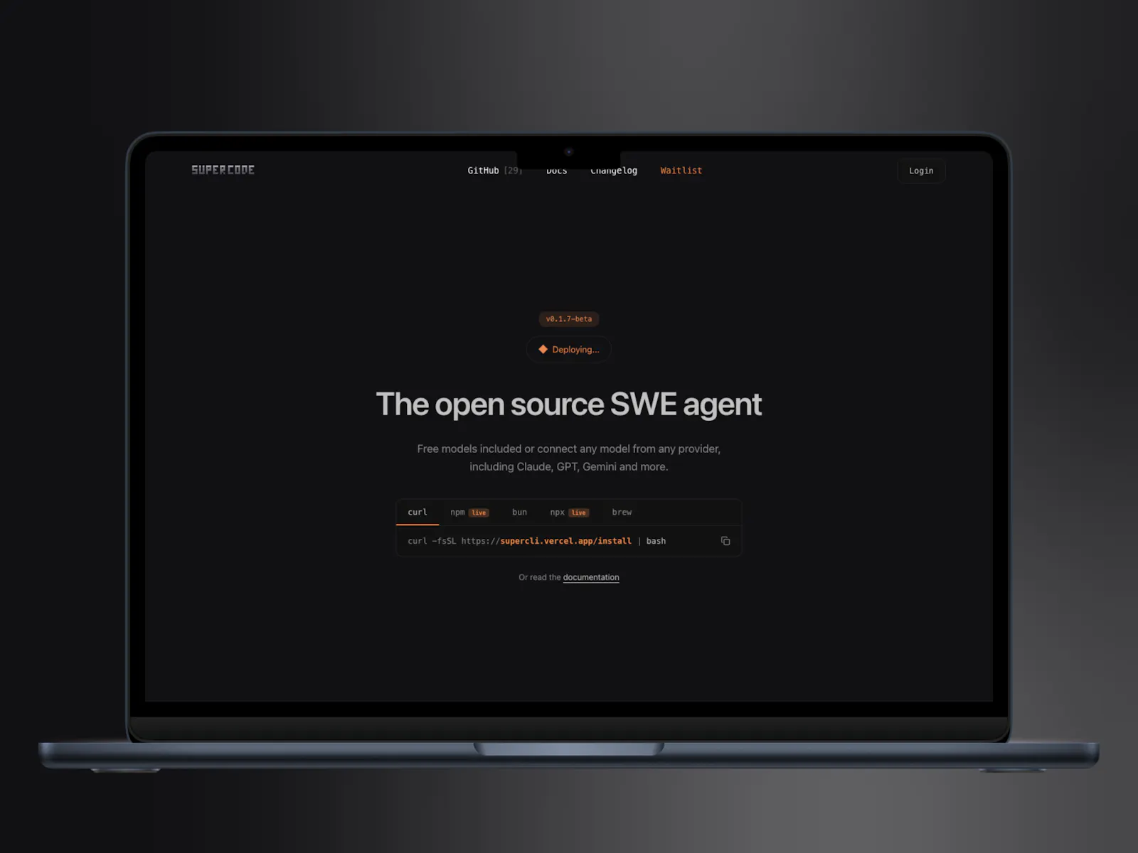 Supercode screenshot 1
