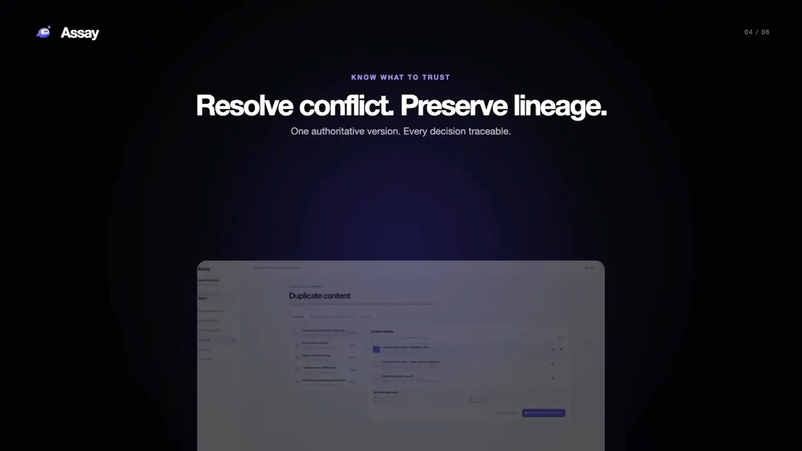 Assay screenshot 1 (video preview)