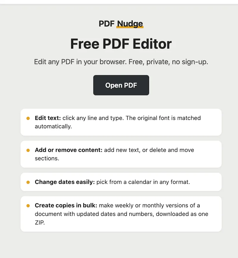 PDF Nudge screenshot 1