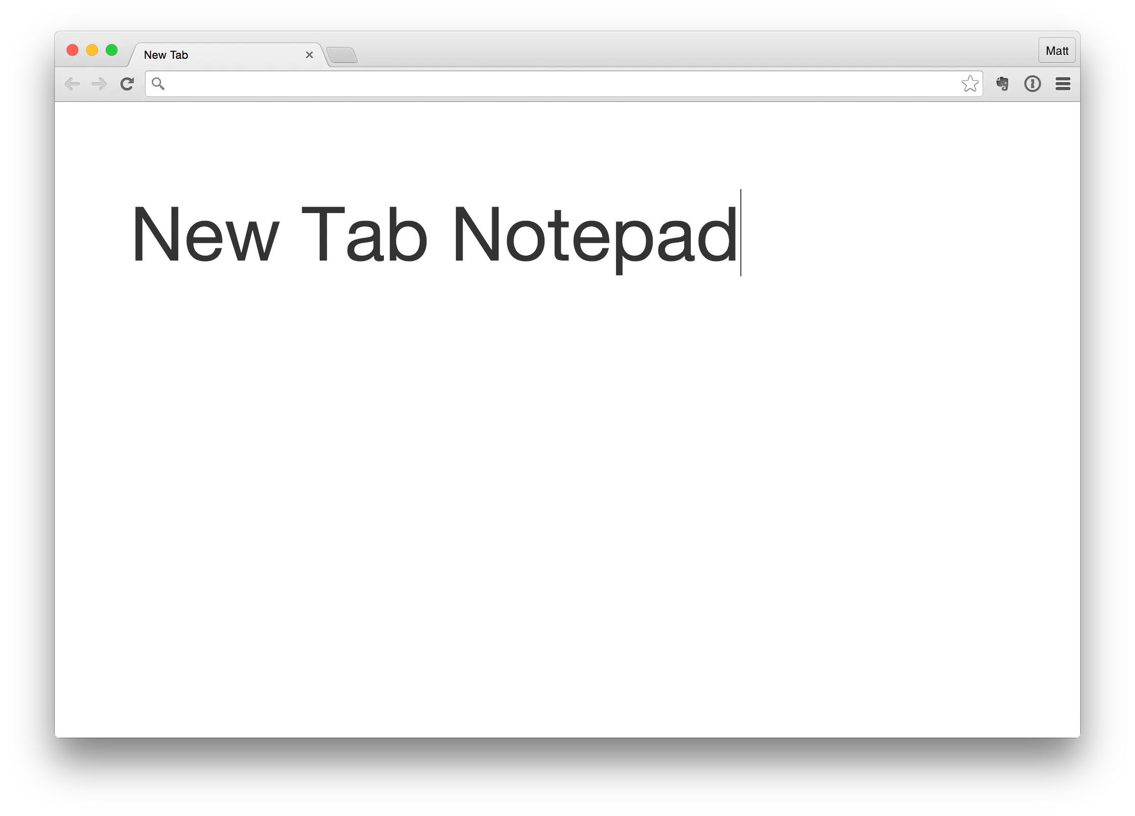 New Tab Notepad