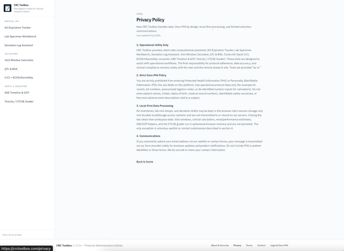 CRC Toolbox gallery image