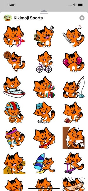 Kikimoji Sports sticker pack gallery image