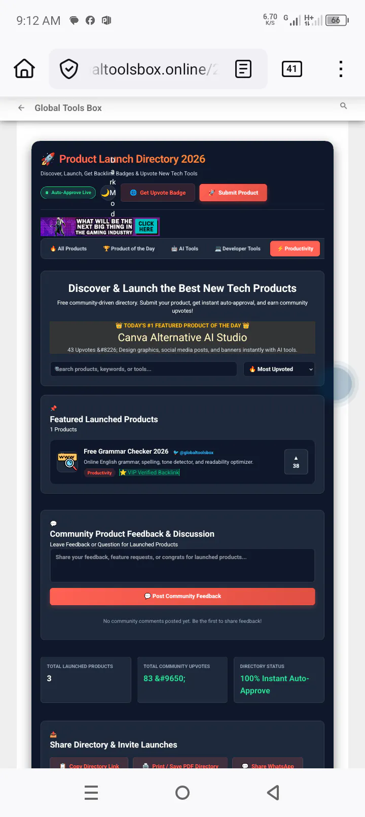 Product Launch Directory gallery image