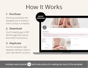 Yoga Planner Notion Template gallery image