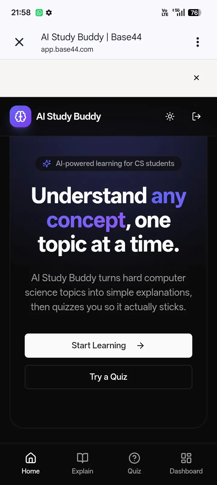 AI study Buddy  gallery image