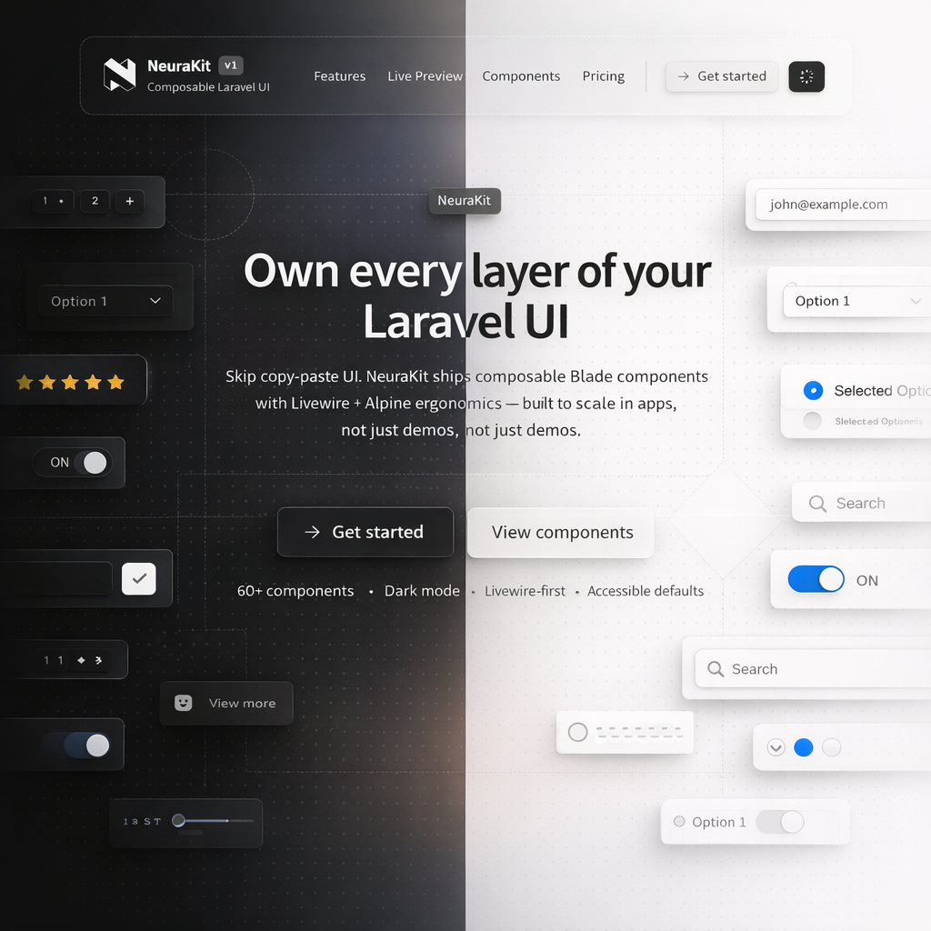 Neura UI - Main product screenshot demonstrating key features and user interface