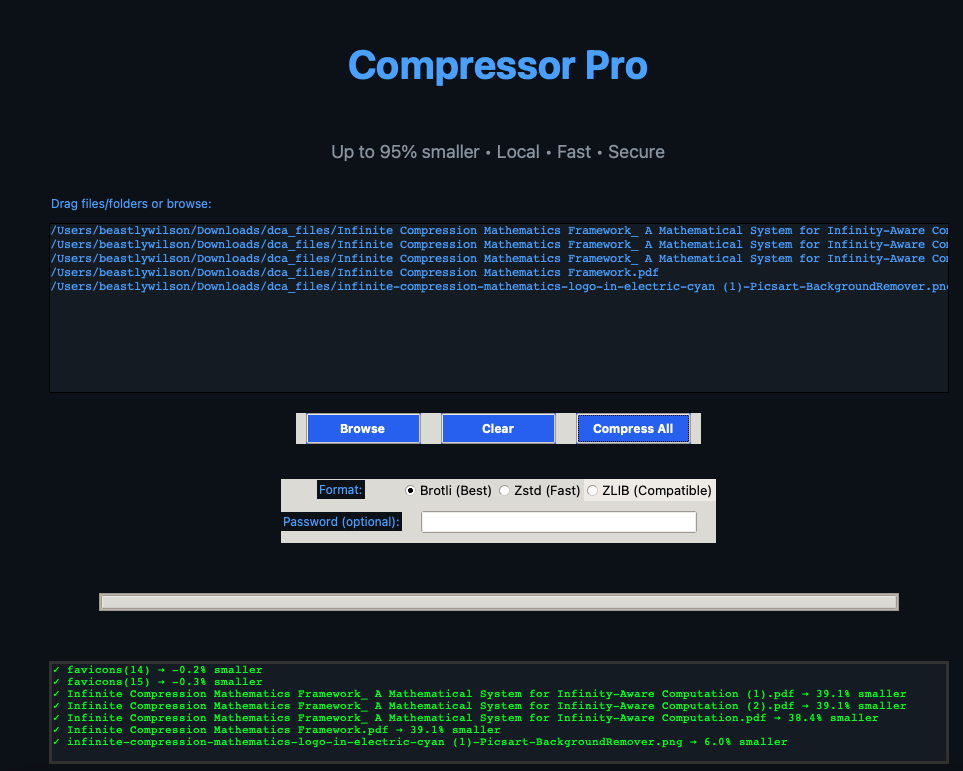  – Compressor Pro + Cleaner Restore - Screenshot 2 showing product features and functionality