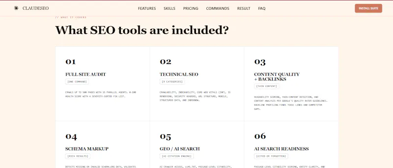 Claude SEO screenshot 2