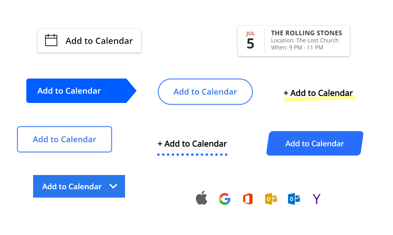 18 x Chủ đề nút bổ sung cho calendar media 1