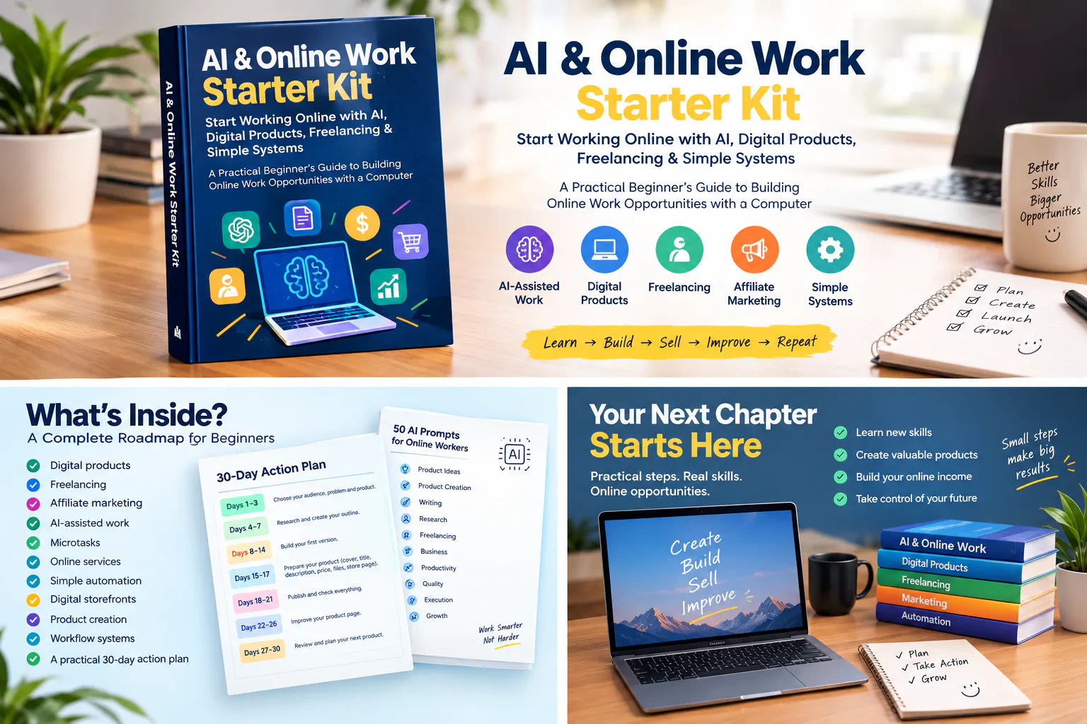 AI & Online Work Starter Kit gallery image