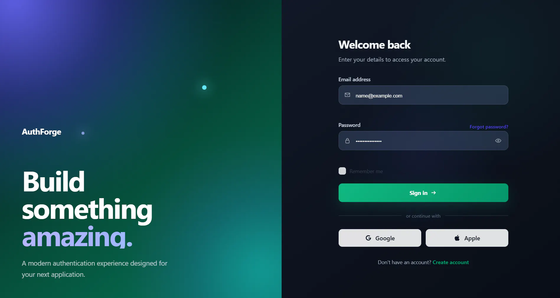 AuthForge Aurora gallery image