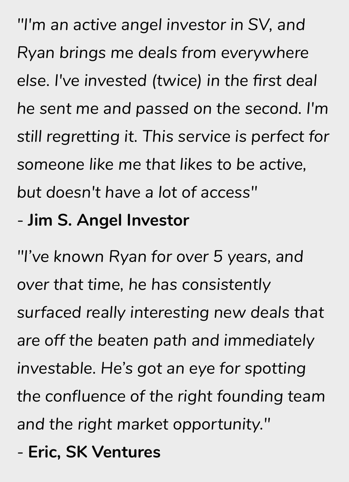 A Startup Scouting Service for Investors gallery image