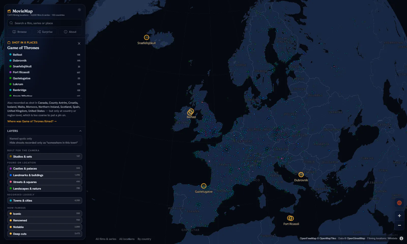 MovieMap screenshot 3