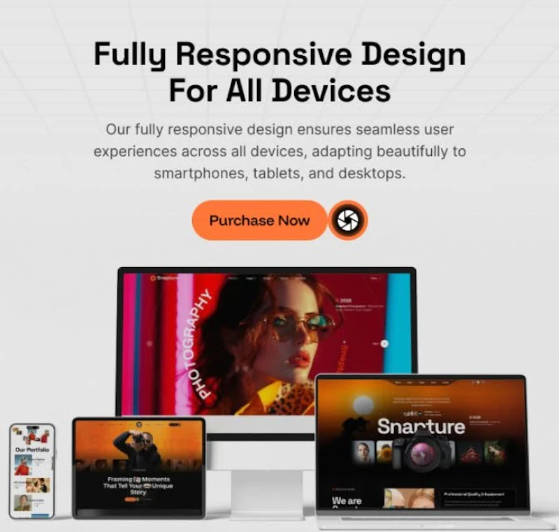Photography WordPress Website Theme screenshot 8