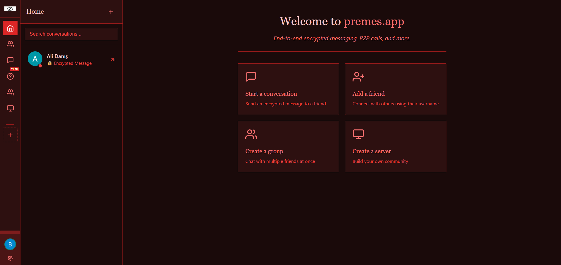 Premes-E2E_Message_system - Screenshot 2 showing product features and functionality