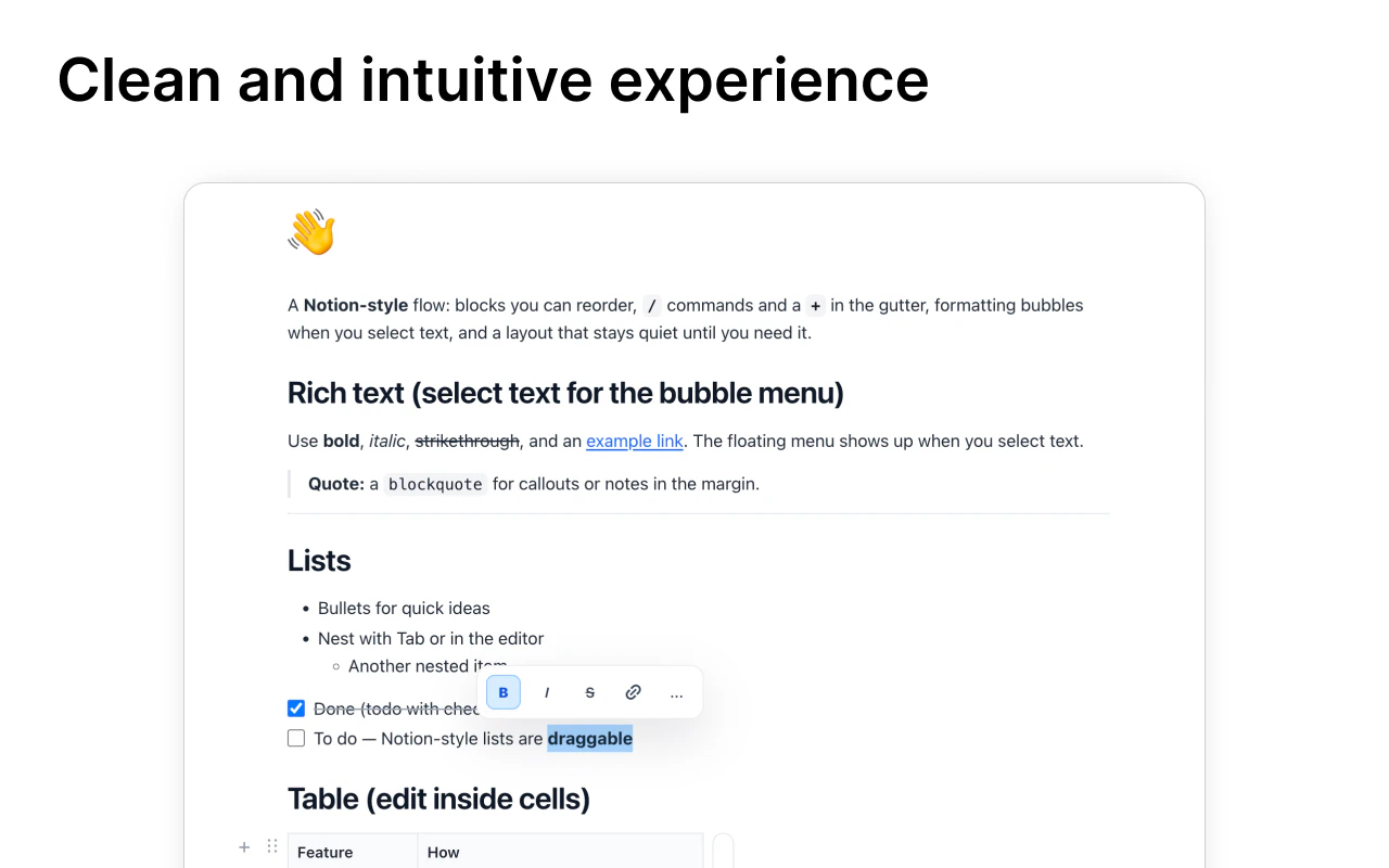 Markdown Editor For Notion Lovers