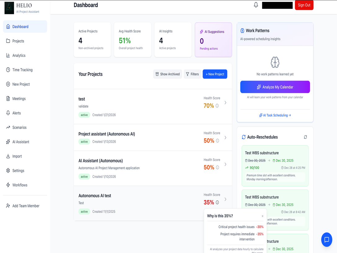 Helio - Product Hunt launch logo and brand identity