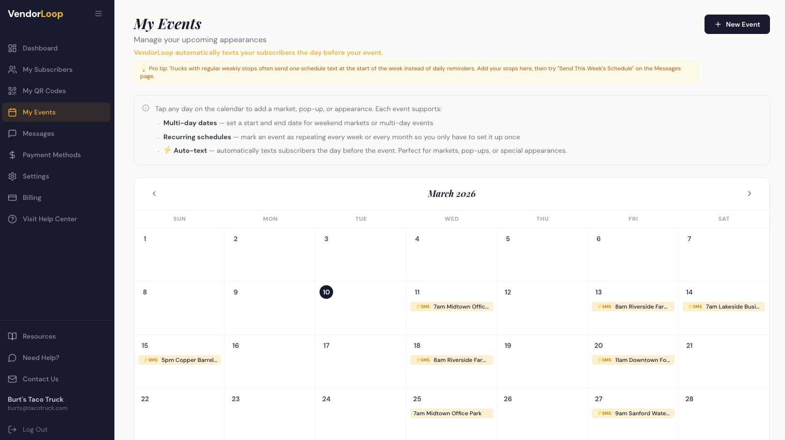 VendorLoop - Screenshot 5 showing product features and functionality