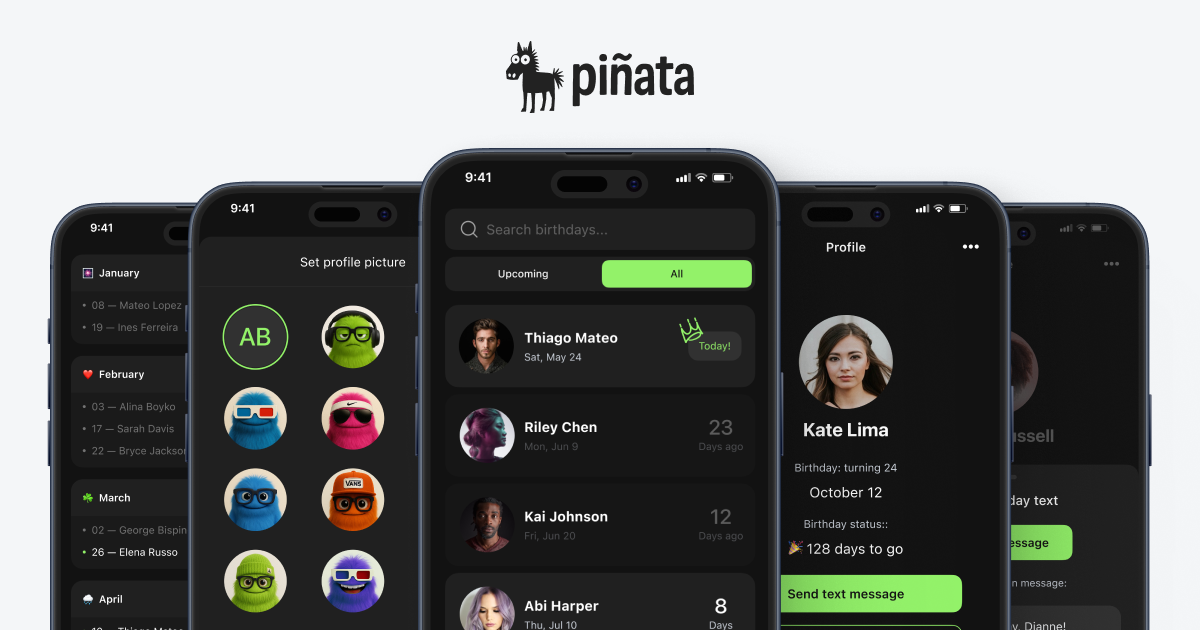 Piñata doğum günü hatırlatıcısı - Doğum günleri için basit gerçek kaynağınız medya 2