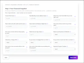 Debt.Tips Credit Comeback Simulator gallery image