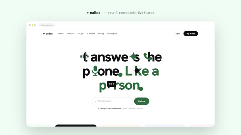 Callex screenshot 1
