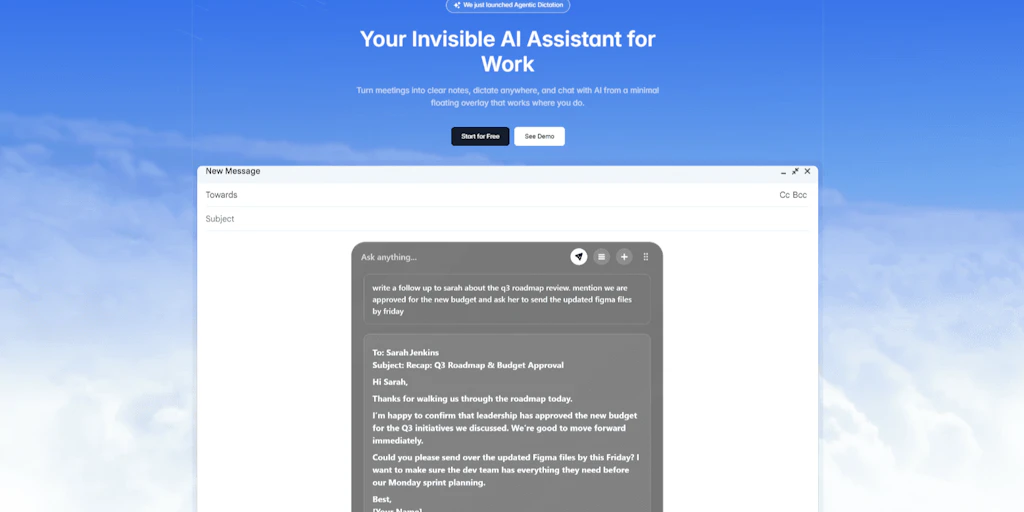 Notto:AI 語音轉錄、會議筆記與隱形聊天疊加