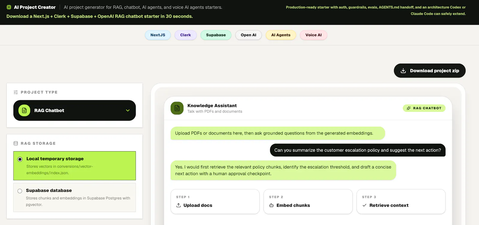 AI Project Creator screenshot 2