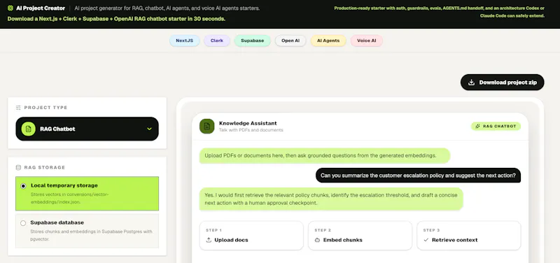AI Project Creator screenshot 2