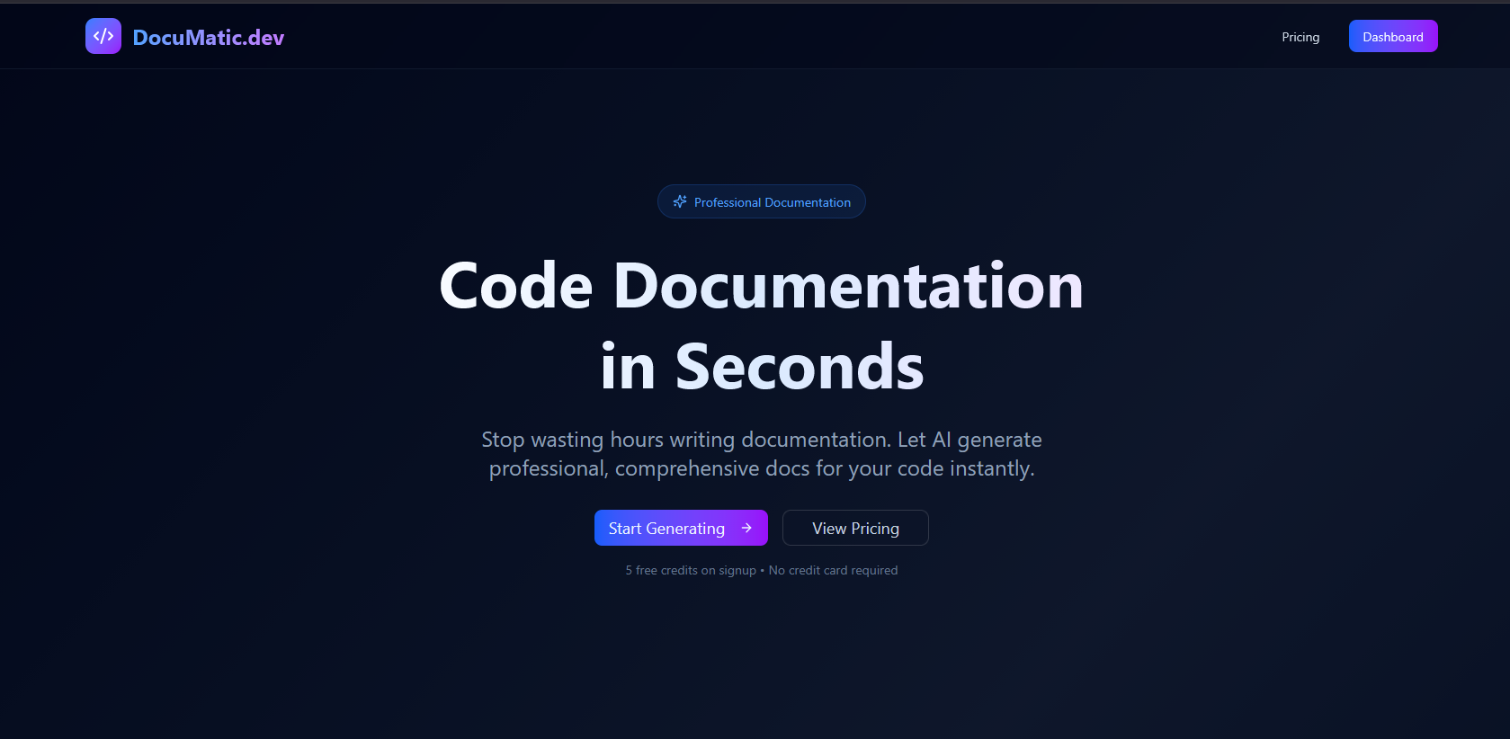 Documatic.dev gallery image