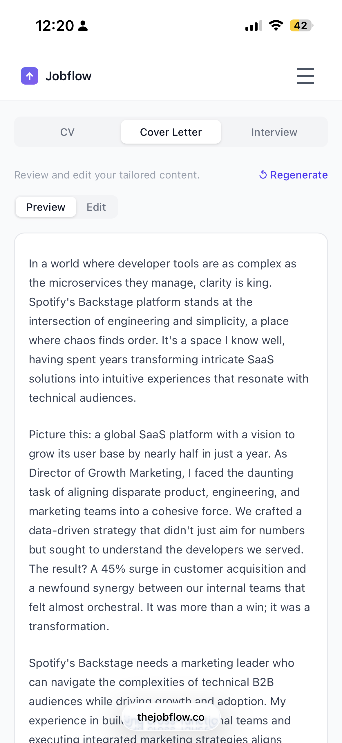 Jobflow gallery image