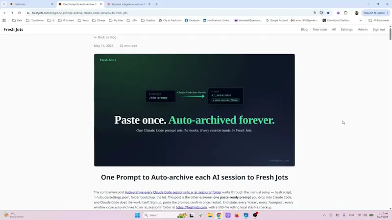 Fresh Jots screenshot 1 (video preview)