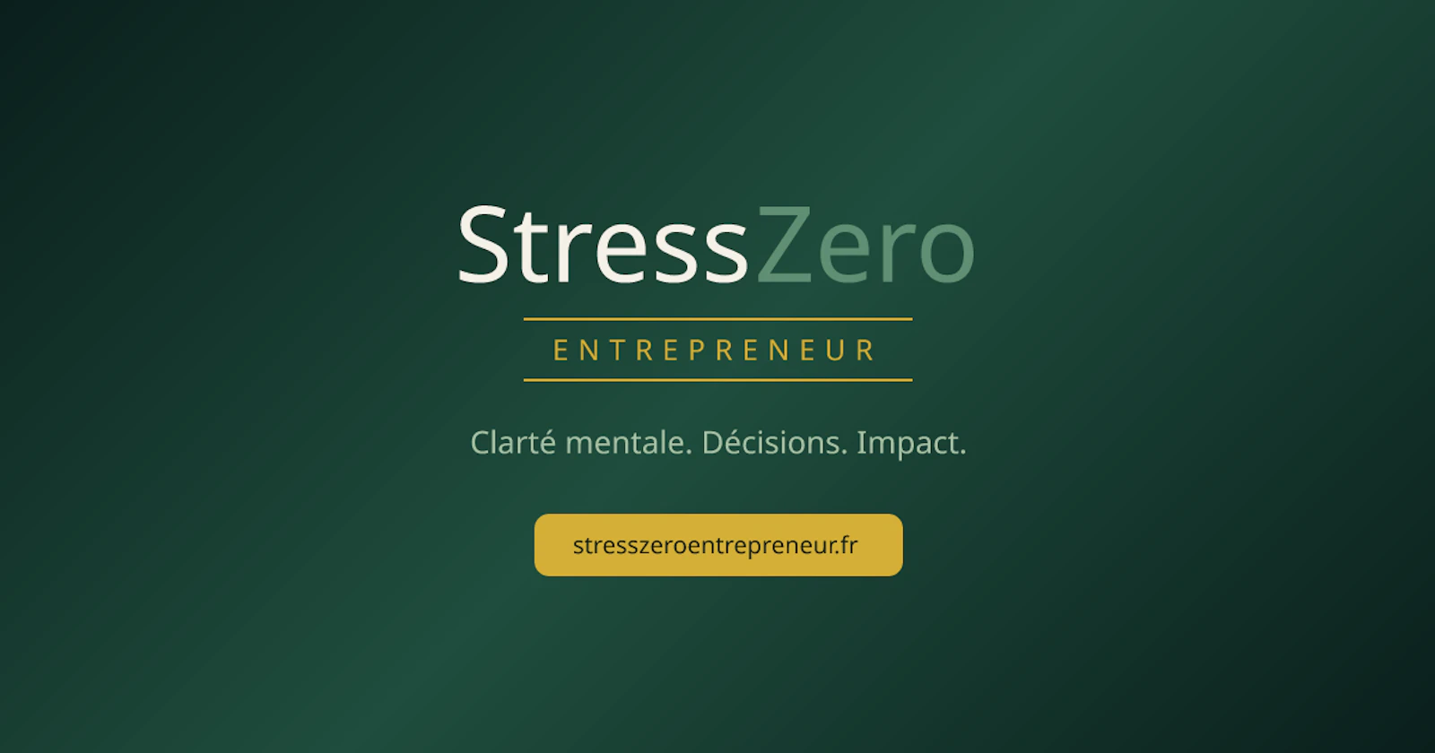StressZero — Burnout Entrepreneur screenshot 1