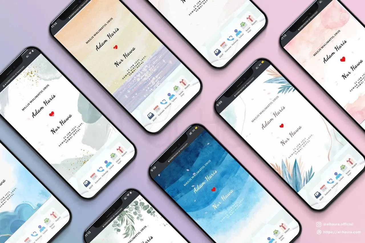 Aesthetic Digital Wedding Invitation