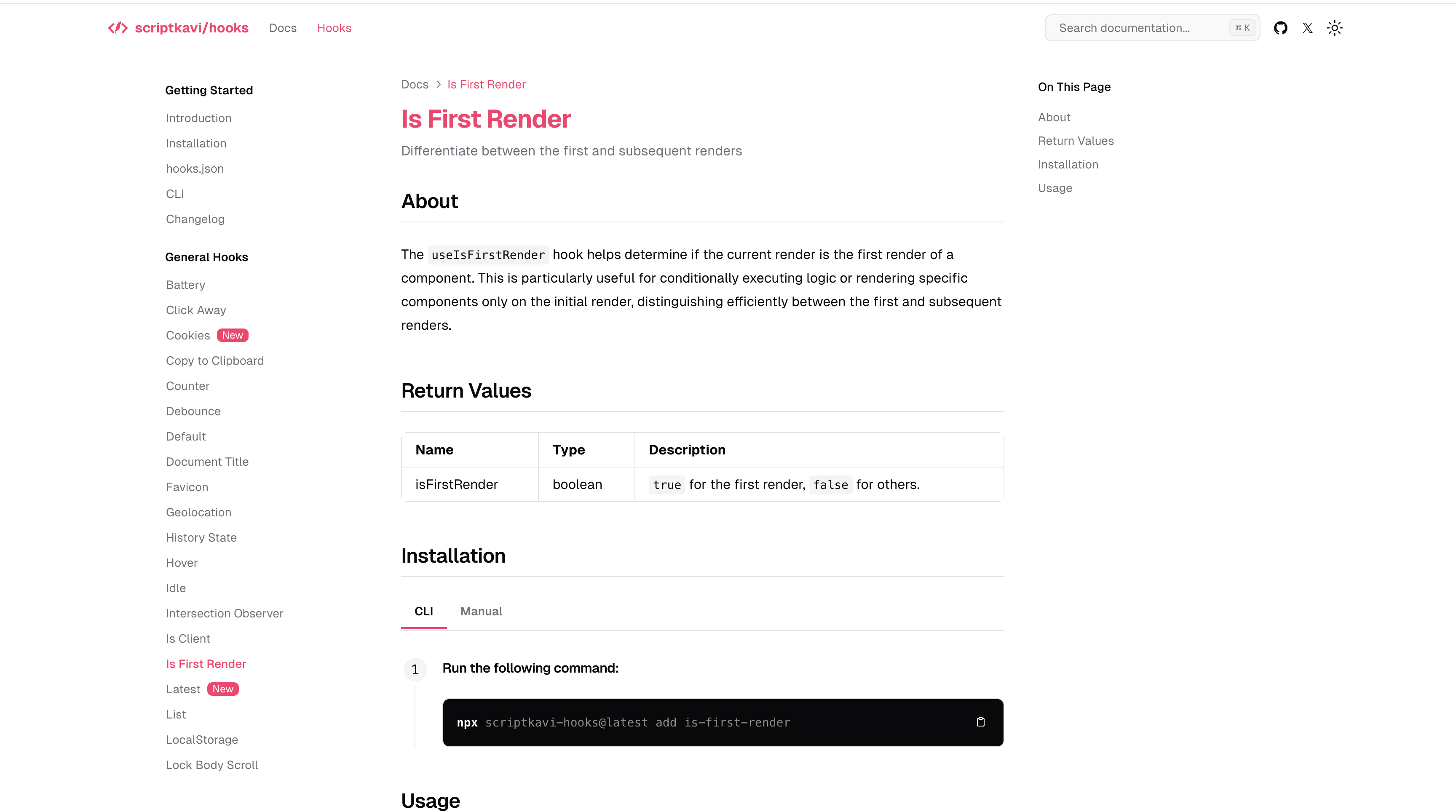 scriptkavi/hooks - ตะขอที่กำหนดเองสำหรับแอปพลิเคชัน React และ NextJS media 5