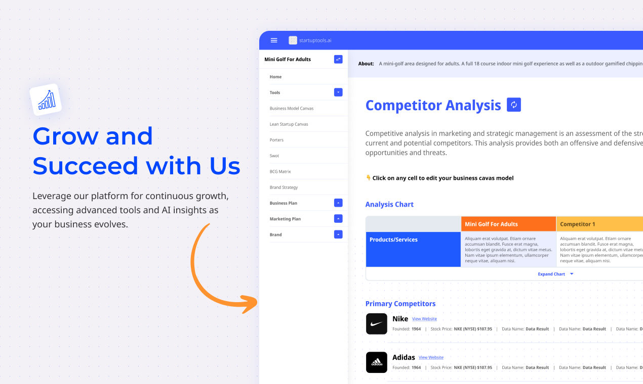 startuptile StartupTools.ai-Generate a complete business plan in minutes