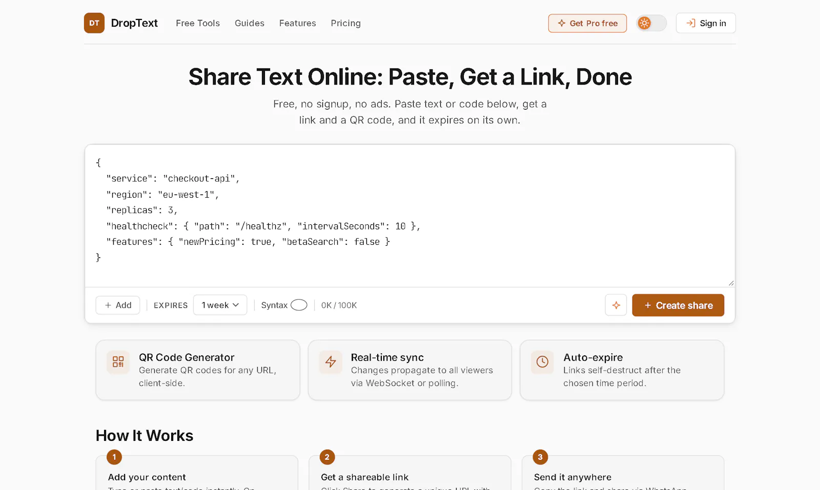 DropText screenshot 1
