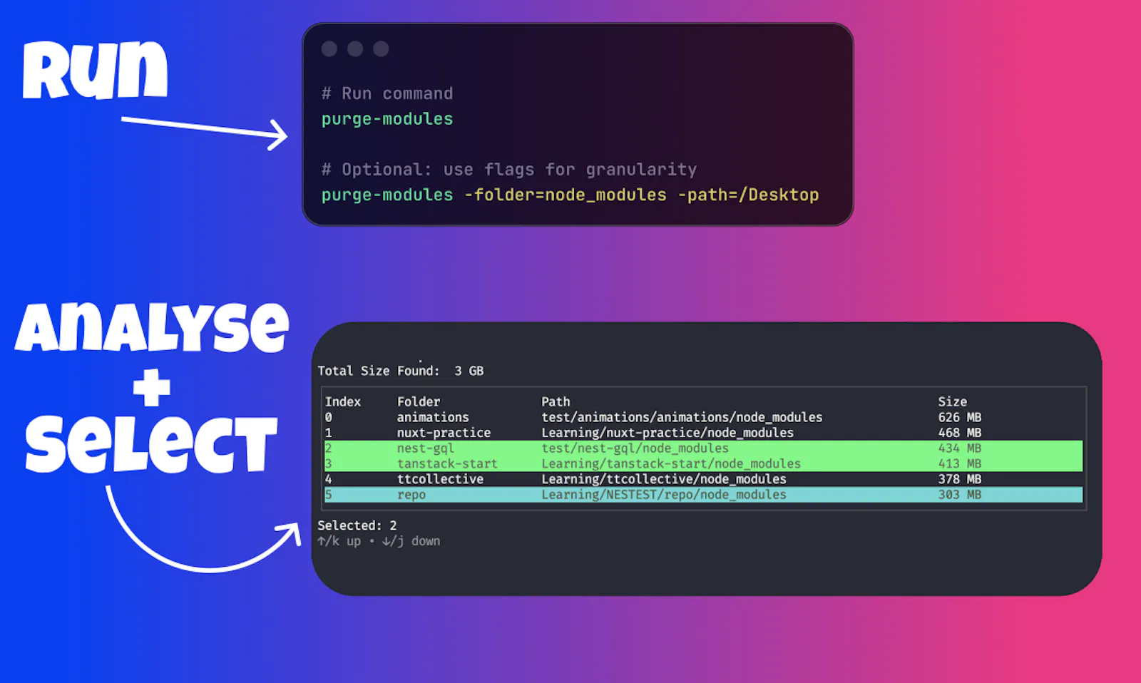 Purge Modules screenshot 3