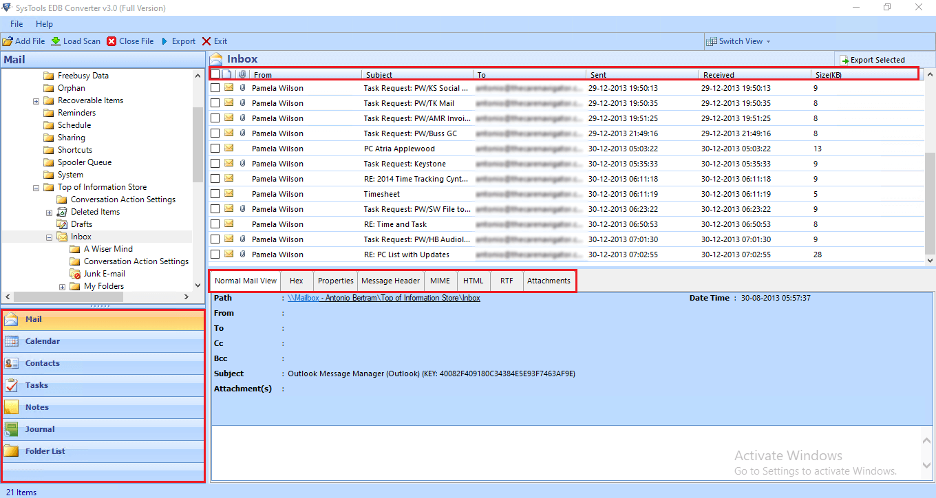 SysTools EDB to PST Converter Software - Convert EDB Files to PST, EML, MBOX, MSG, HTML, & PDF Format media 2