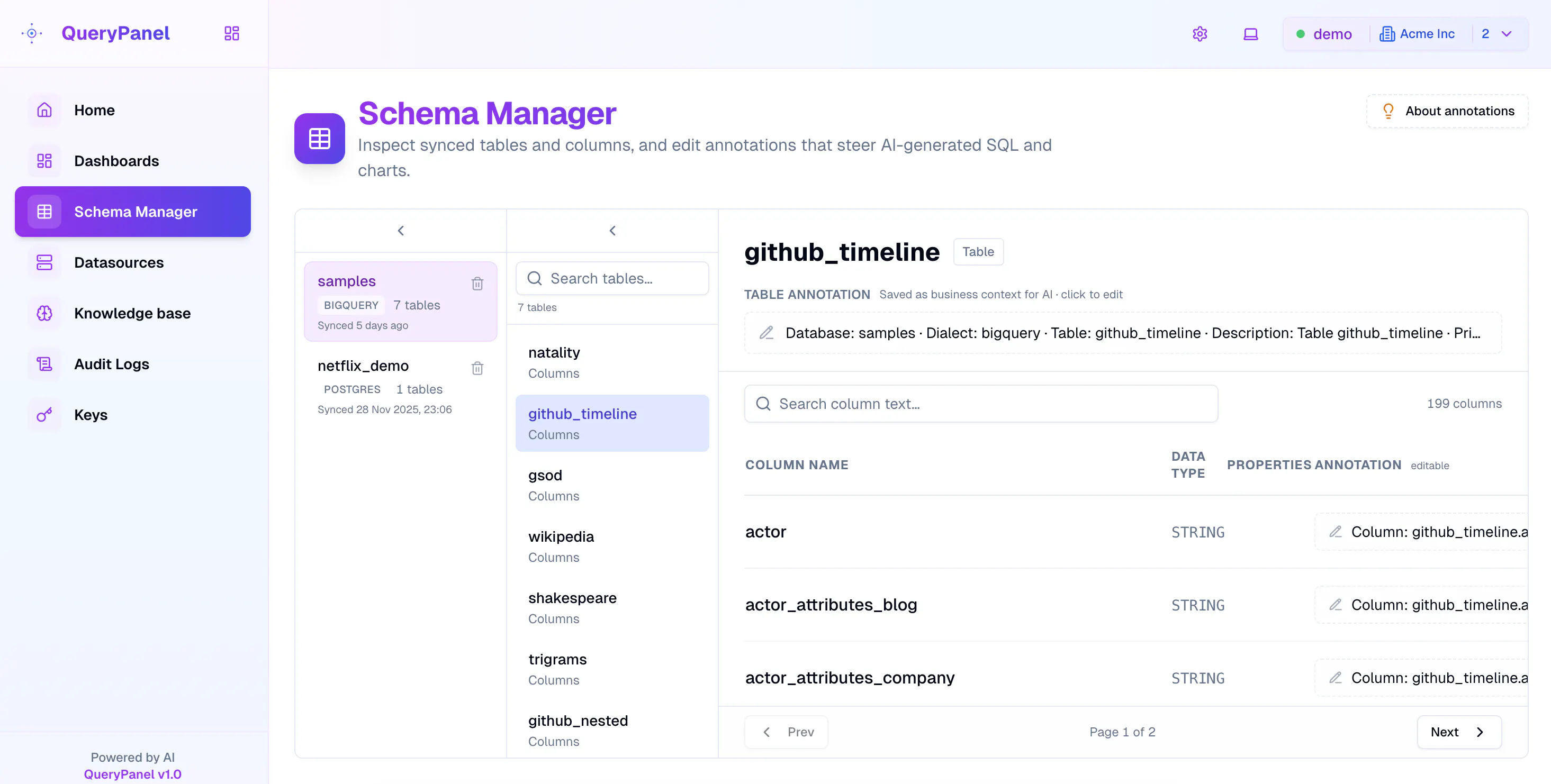 QueryPanel 2.0 gallery image