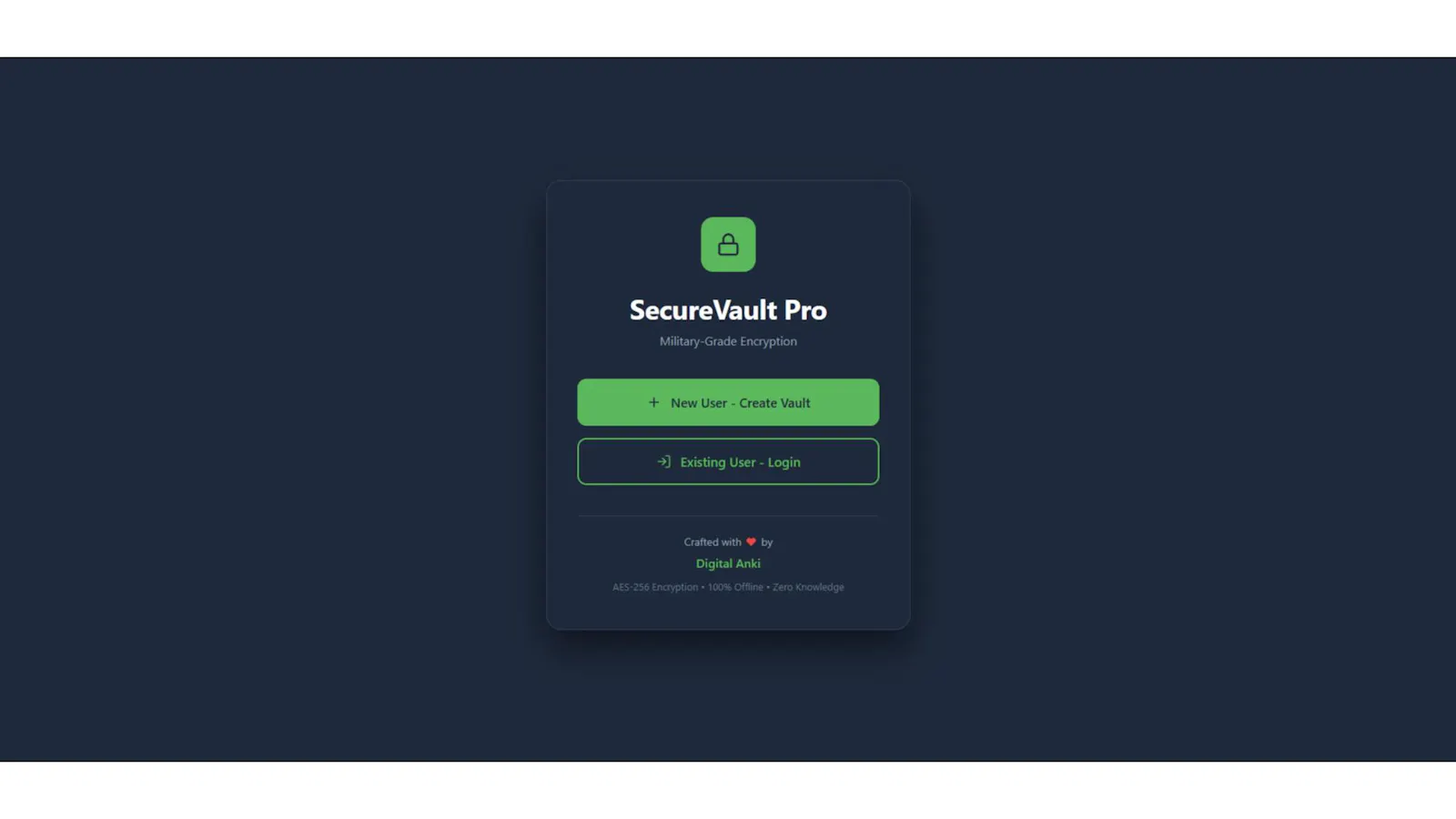 SecureVault Pro screenshot 1