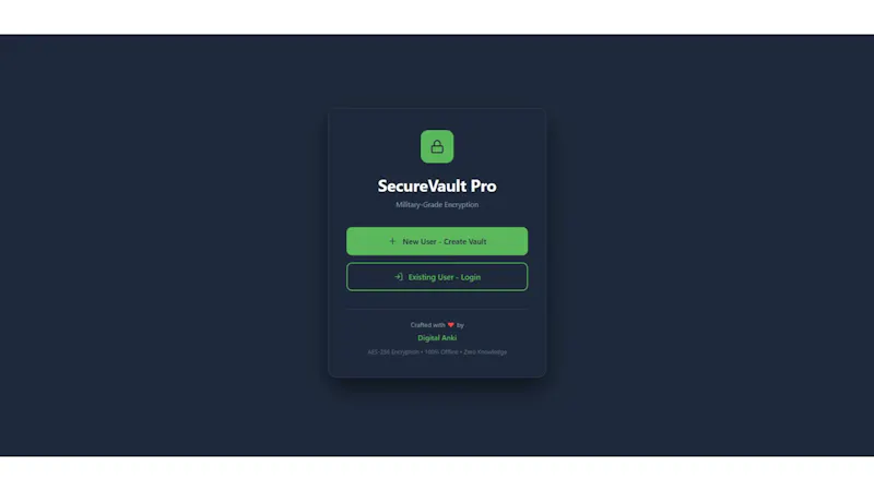 SecureVault Pro screenshot 1