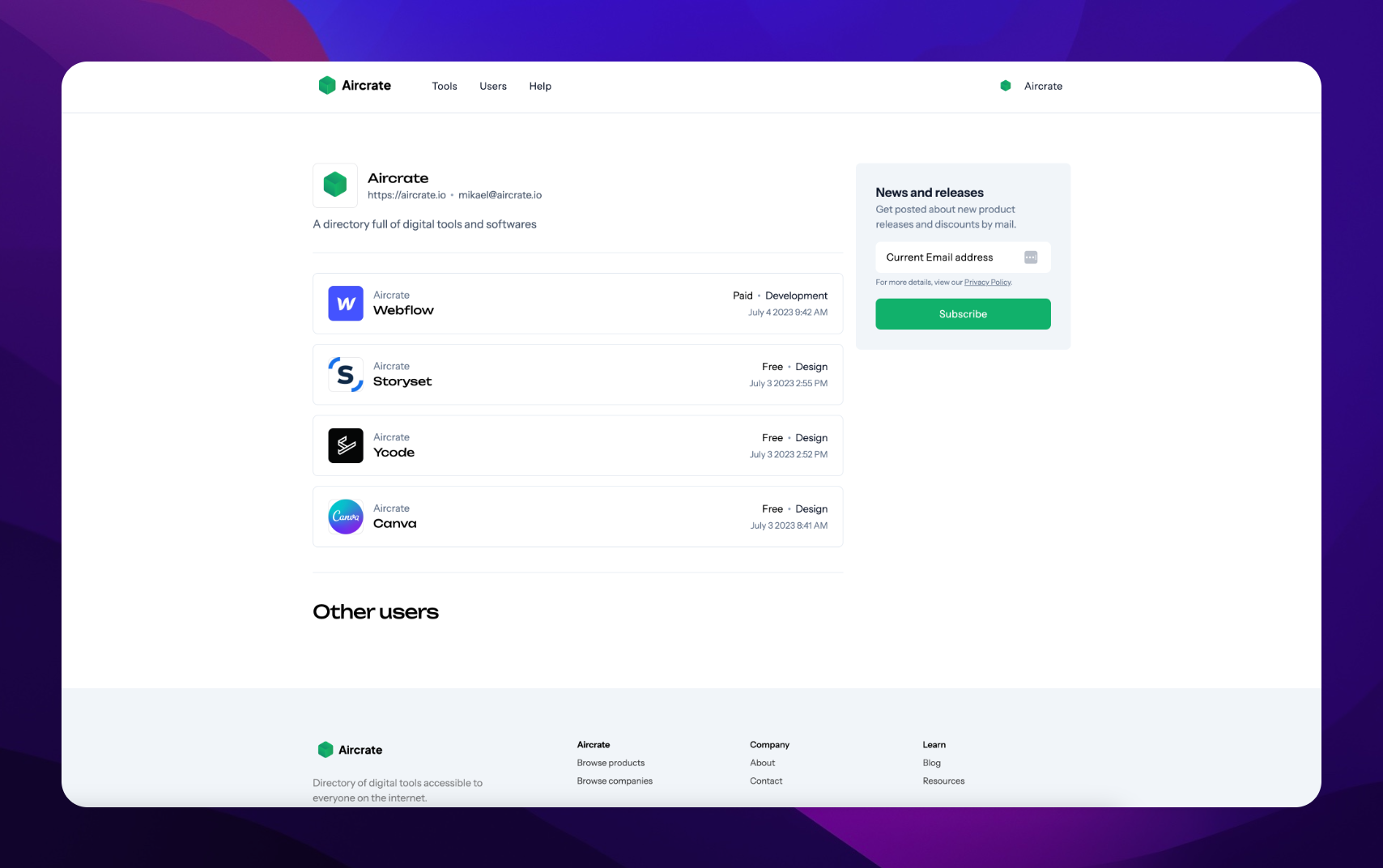 Mídia 4 de Aircrate.io