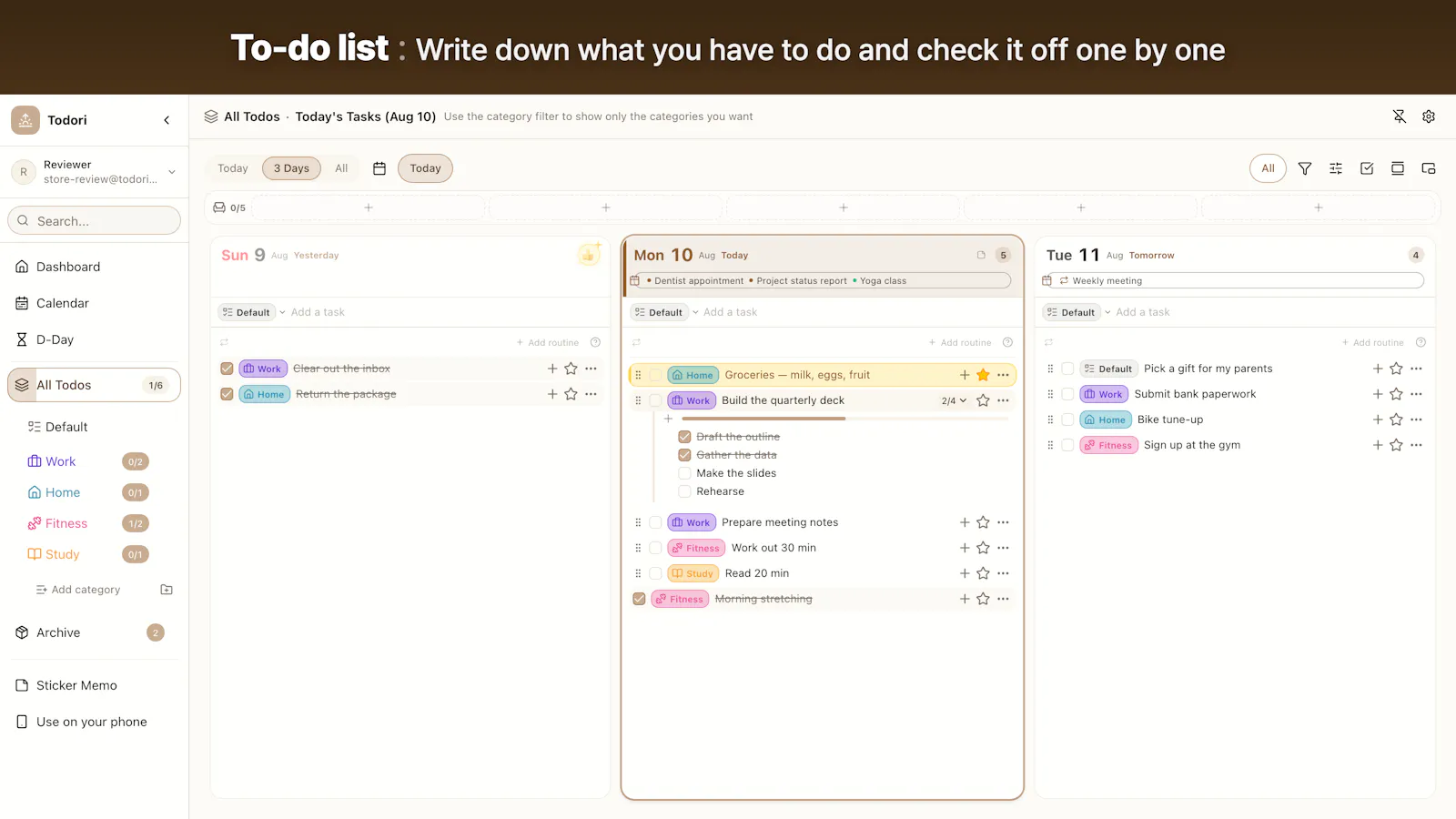 Todori screenshot 1