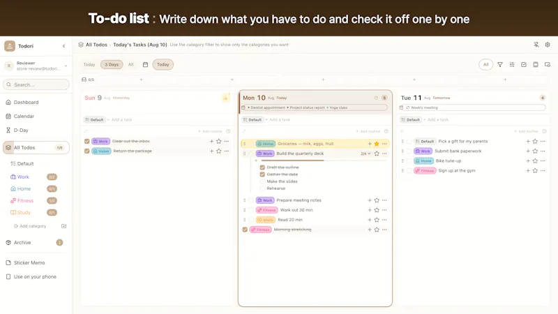 Todori screenshot 1