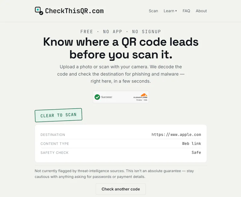 CheckThisQR screenshot 3