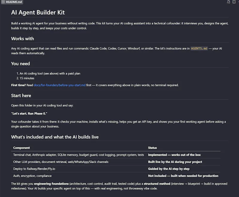 AI Agent Builder Kit for Non-Devs screenshot 2