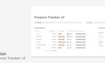 Notion Finance Tracker V2 image