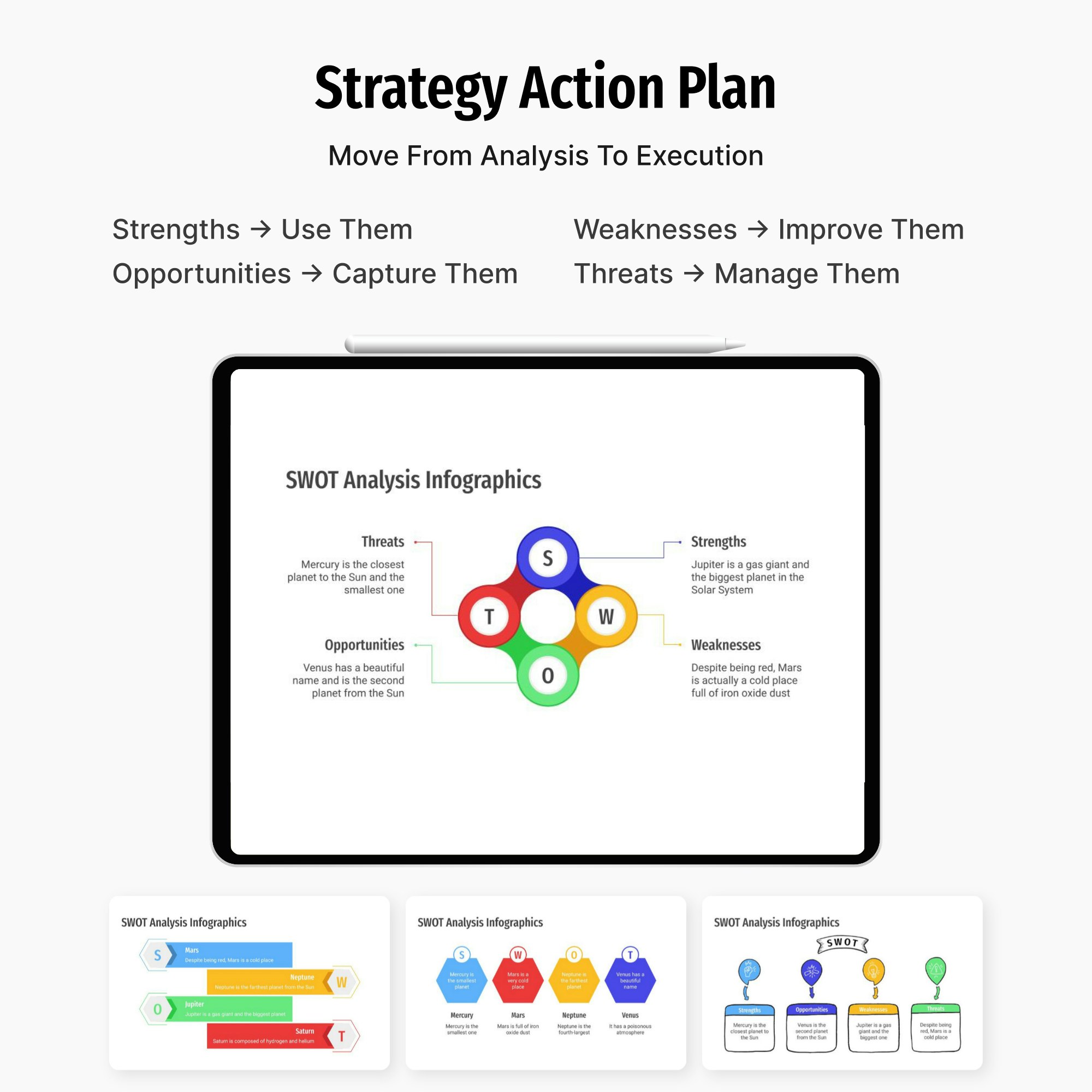 SWOT Analysis Canva Templates gallery image