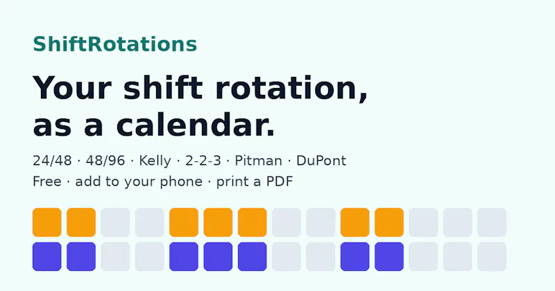 ShiftRotations screenshot 1