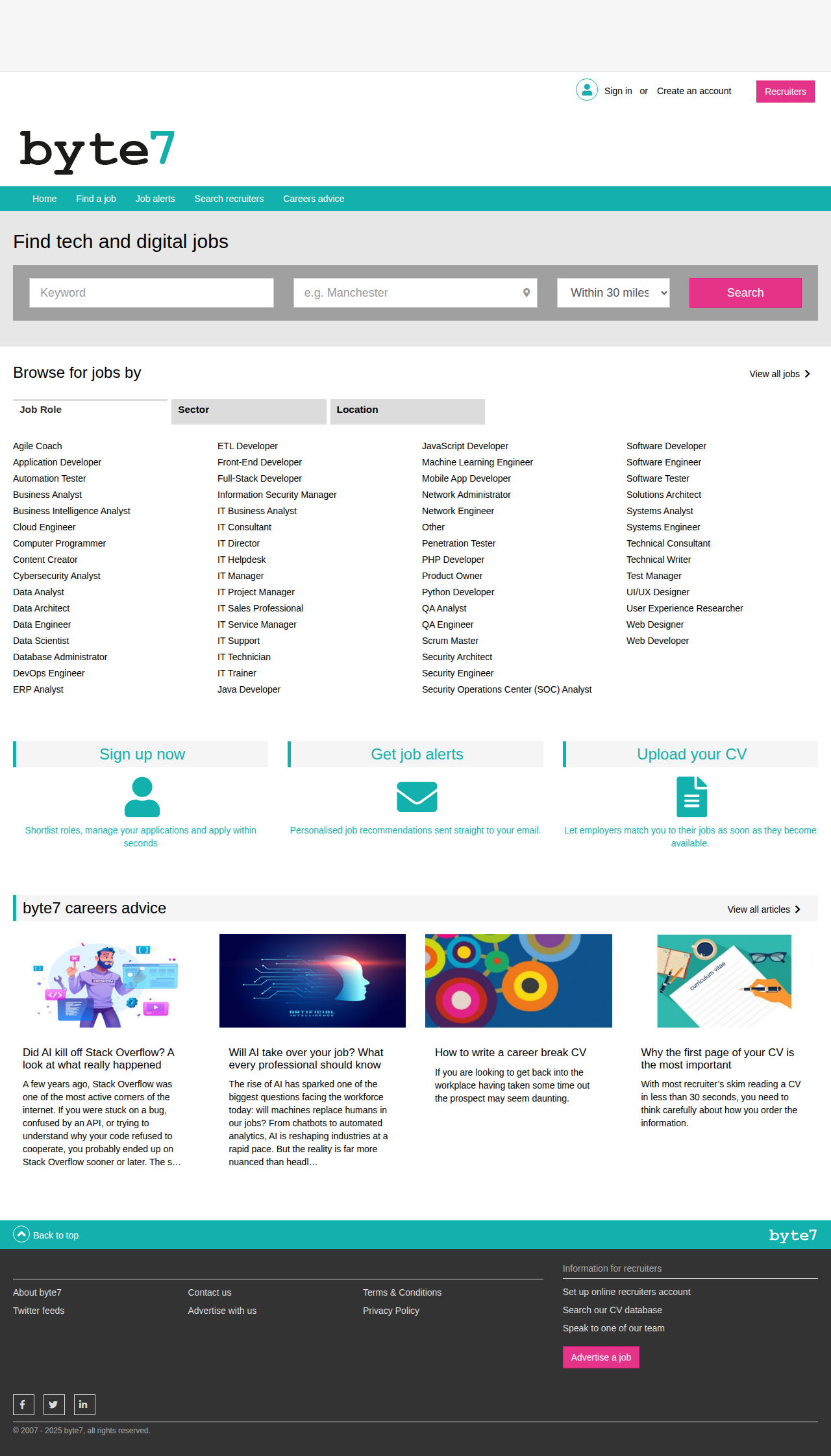 byte7 - Main product screenshot demonstrating key features and user interface